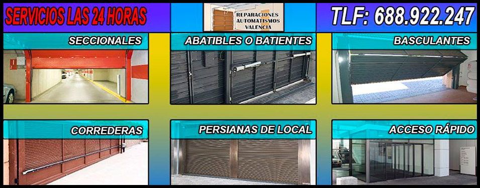 puertas automáticas Valencia de todas las clases